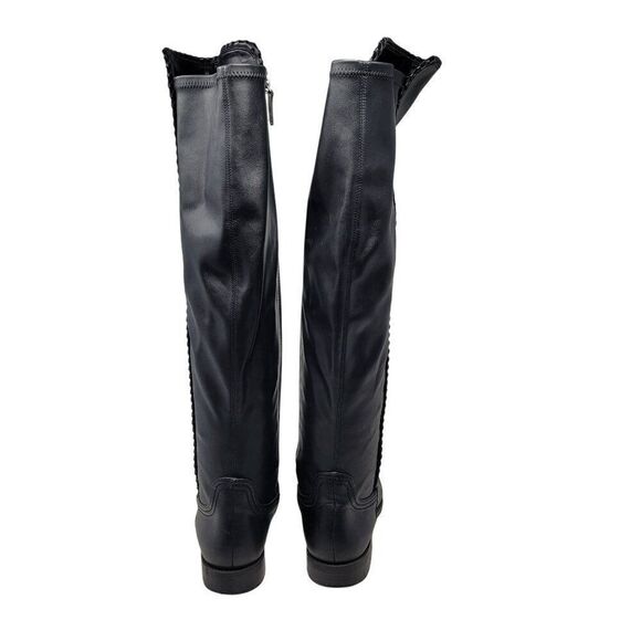 Franco Sarto Vegan L-Charlotte Womens Black Over The Knee Boots 9.5 Equestrian - Picture 10 of 13